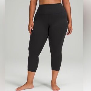 Lululemon Align High Rise Crop *21" Black Size 20
